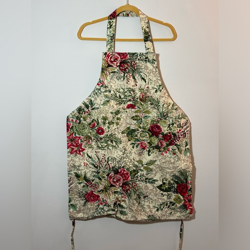 April Cornell One Size Merry Antique 100% Cotton Apron